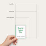 Quarter Letter Size